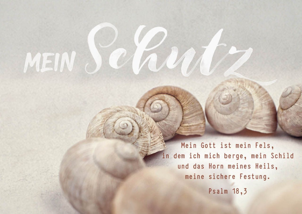 Postkarten Mein Schutz - Psalm 18,3