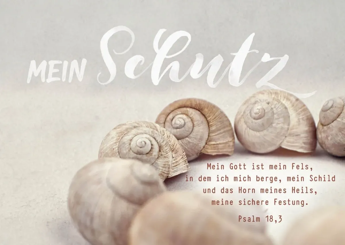 Postkarten Mein Schutz - Psalm 18,3