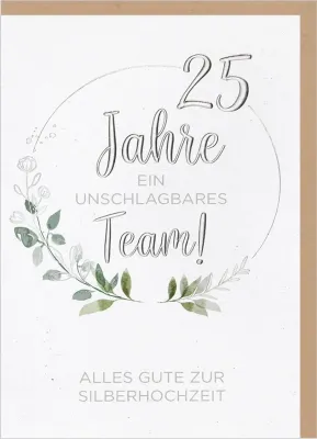 Faltkarten Zur Silberhochzeit - 1. Korinther 13,13