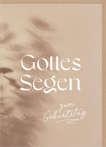 Faltkarte Segen zum Geburtstag - 1. Thessalonicher 5, 16-18