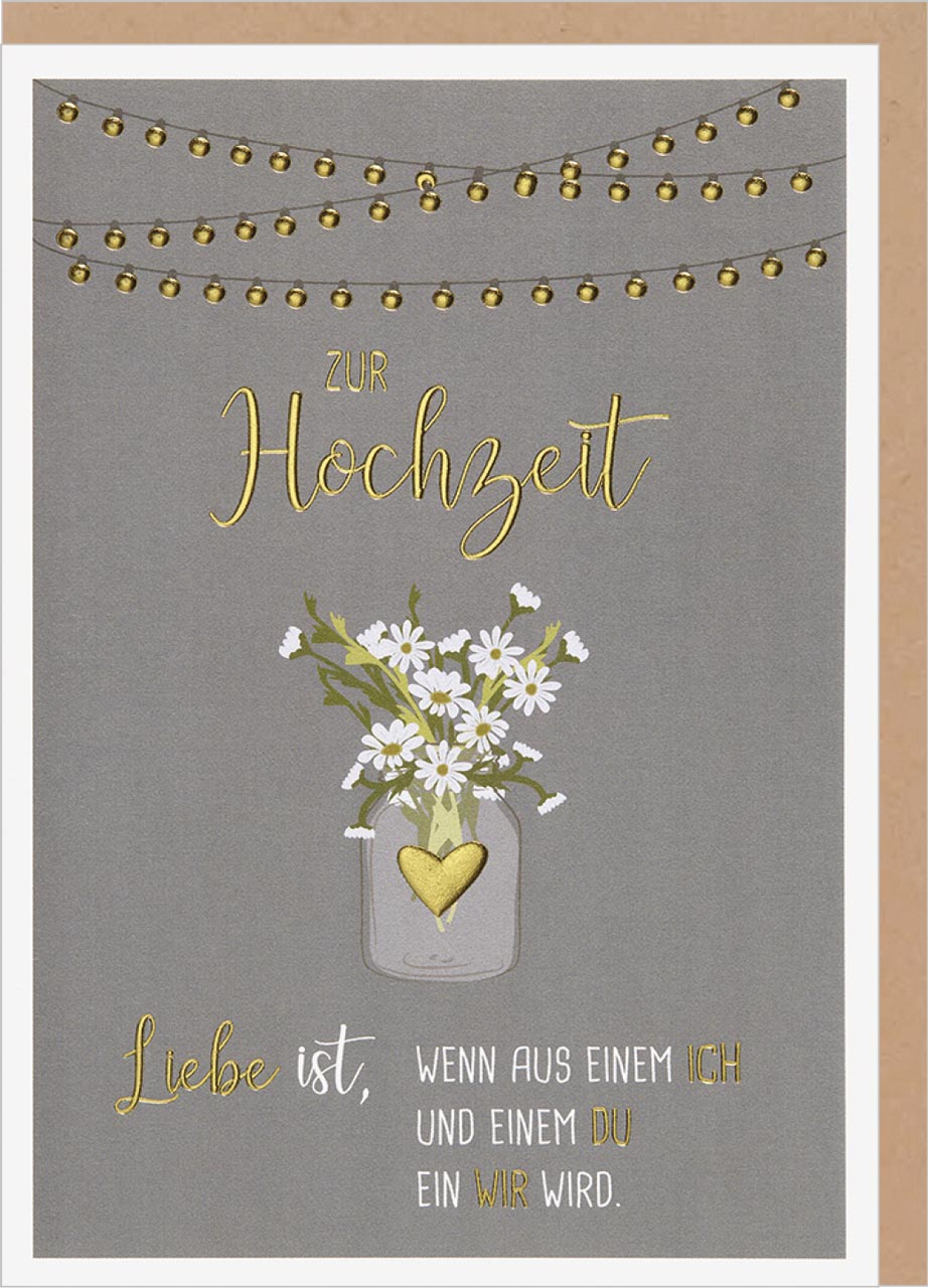 Faltkarten Zur Hochzeit Liebe ist…