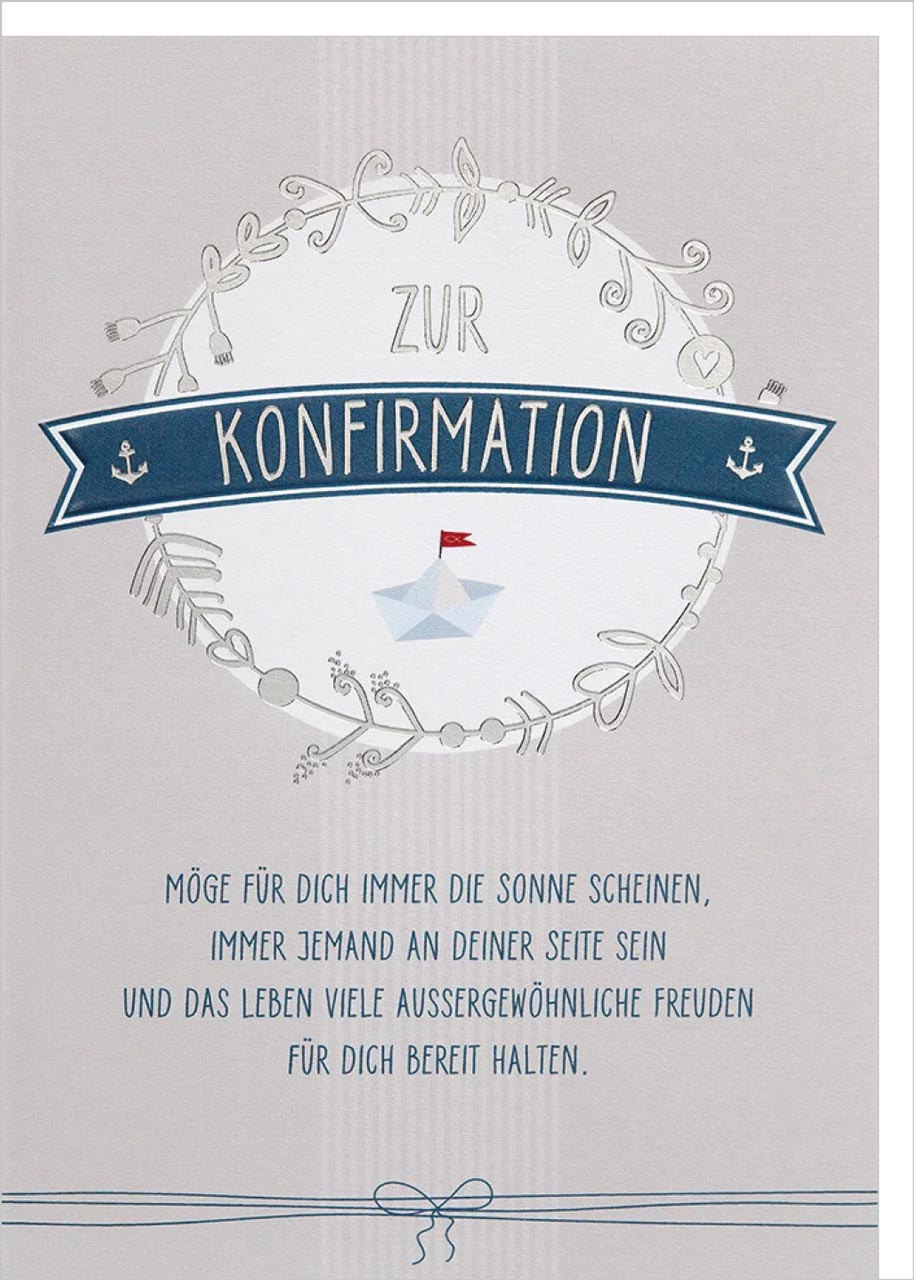 Faltkarten Zur Konfirmation Gottes Segen