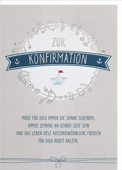 Faltkarten Zur Konfirmation Gottes Segen
