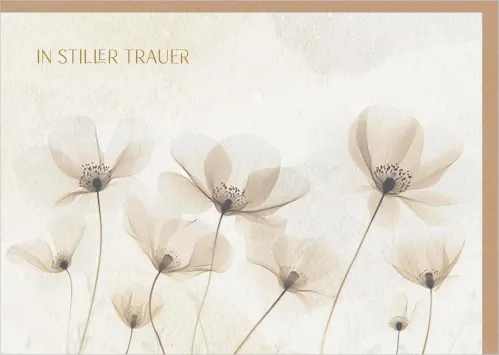 Faltkarte In stiller Trauer - Psalm 138,3