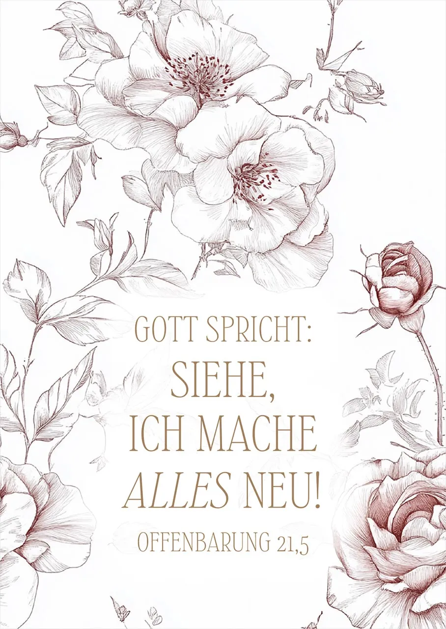 Poster A3 JL 2026 Motiv Rosen - Offenbarung 21,5