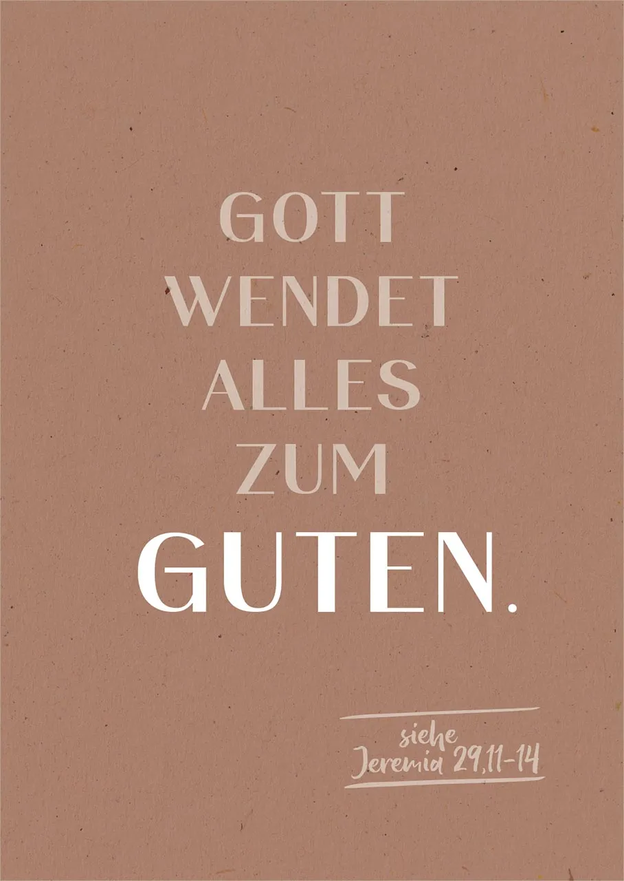 Postkarten Gott wendet - siehe Jeremia 29:11-14