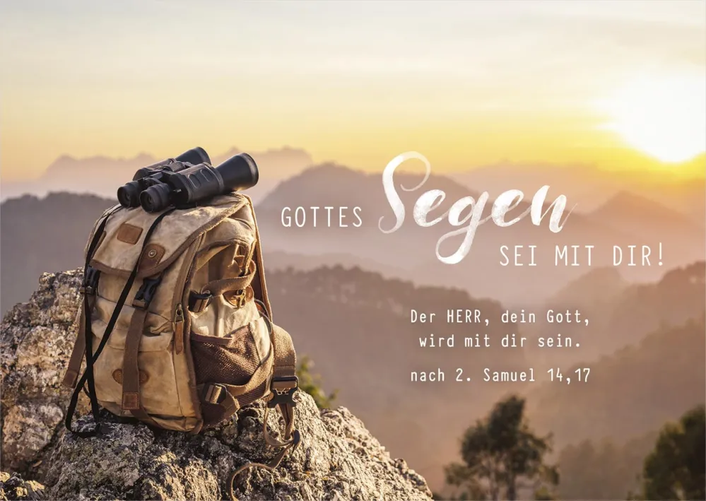 Postkarten Rucksack - nach 2. Samuel 14,17