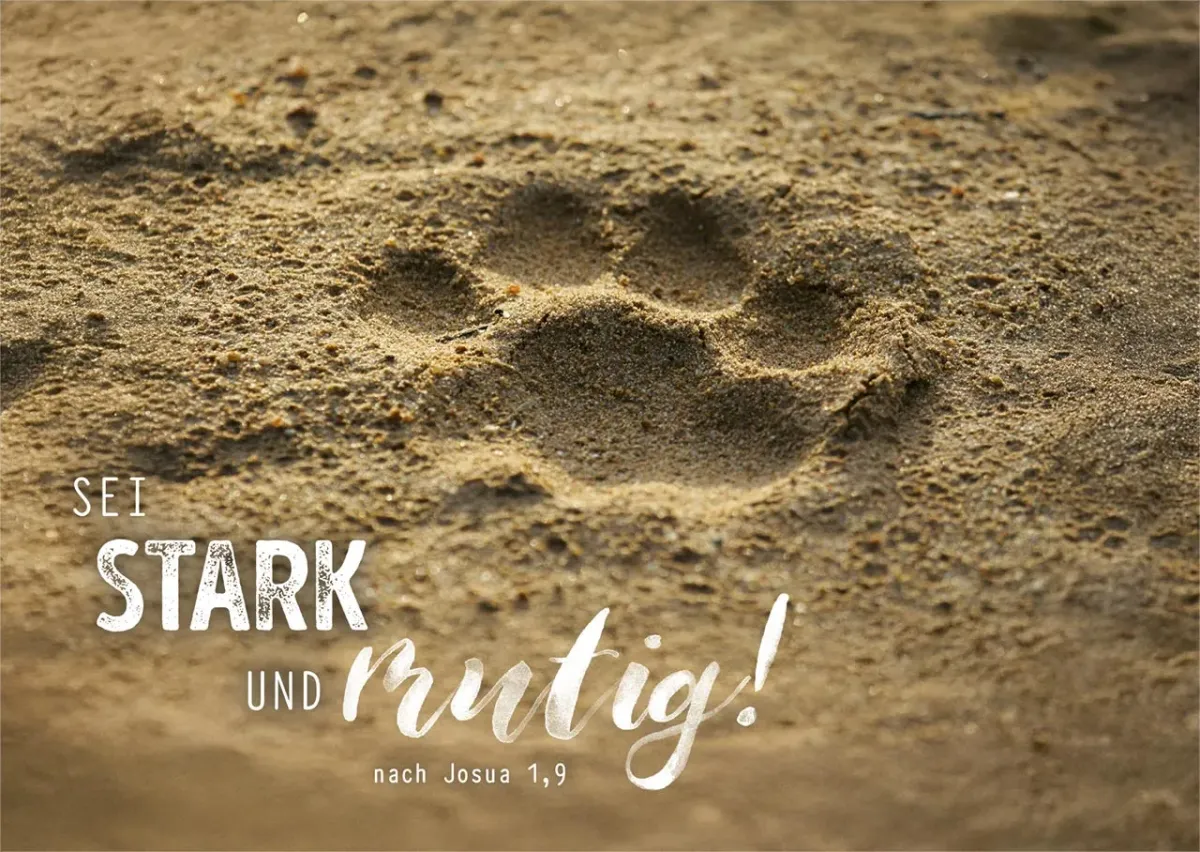 Postkarten Sei Stark - nach Josua 1,9