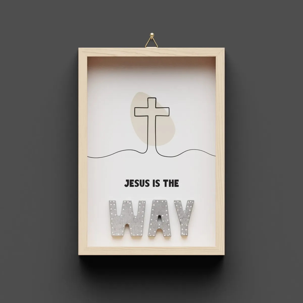 Jesus is the way - Wandbild A5