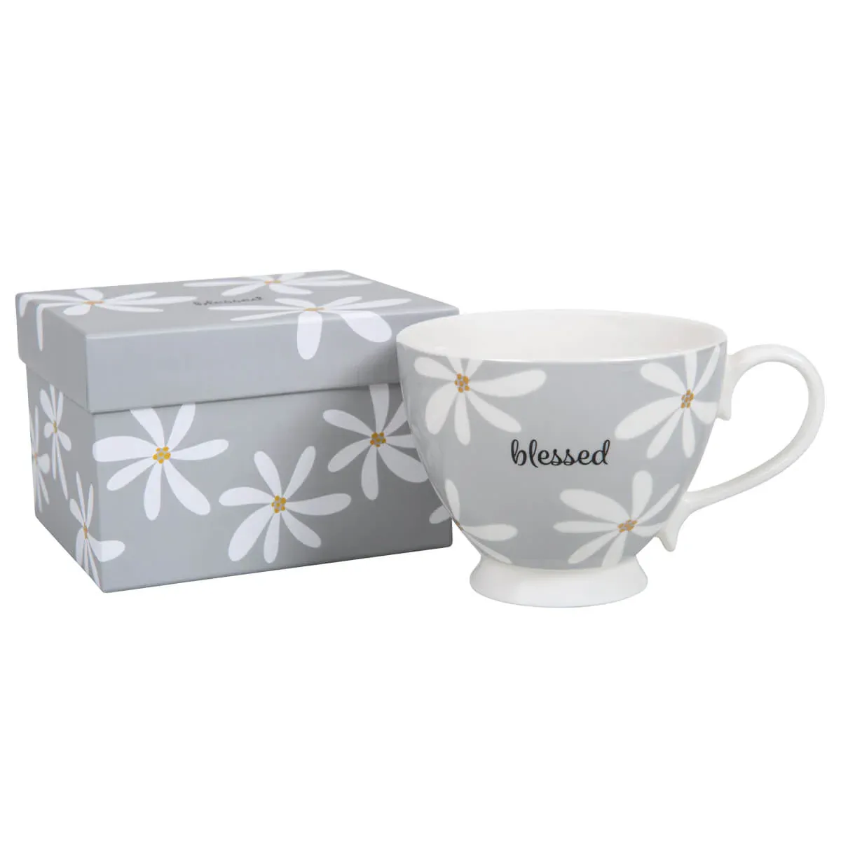 Tasse - Blessed - grise, 350ml
