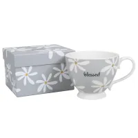 Tasse - Blessed - grise, 350ml