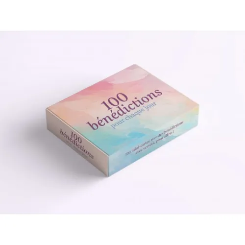 Lot de 100 mini-cartes - "100 bénédictions pour chaque jour"
