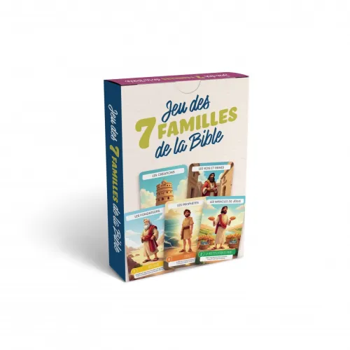 Jeu de cartes "Les familles de la Bible" - Jeu de 7 familles