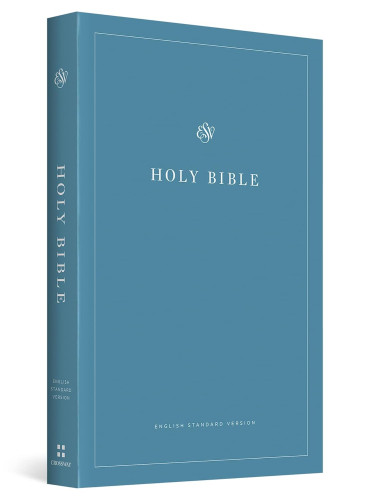 Anglais, Bible, English Standard Version, ESV, paperback, bleu clair