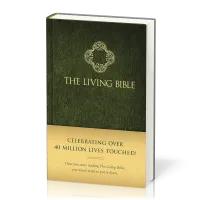 Anglais, Bible The Living Bible, matelassée, verte
