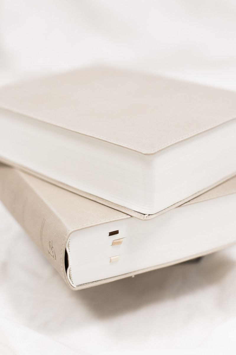 NeÜ bibel.heute Liebezurbibel - Flexibler Kunstledereinband - beige/hell mit Schreibrand