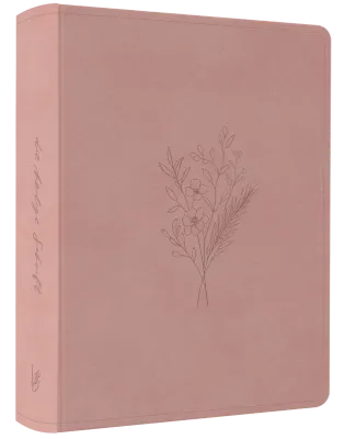 NeÜ bibel.heute Liebezurbibel (Schreibrandbibel FLORA) - Flexibler Kunstledereinband - rosa mit...