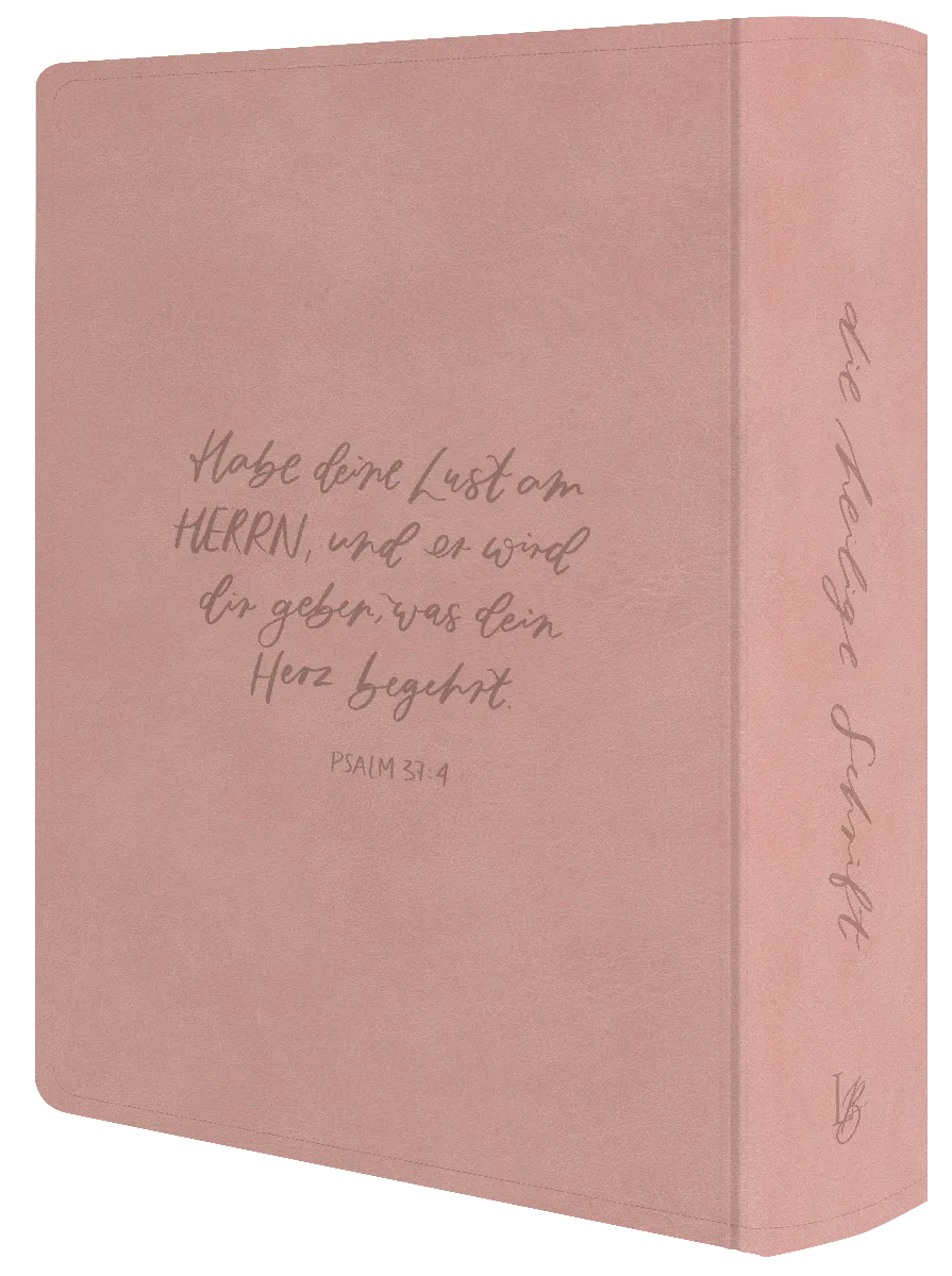NeÜ bibel.heute Liebezurbibel (Schreibrandbibel FLORA) - Flexibler Kunstledereinband - rosa mit...