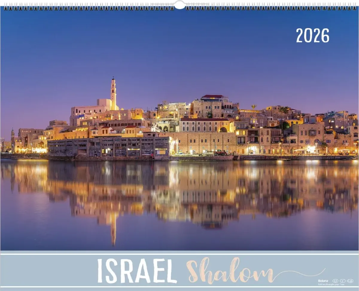 Calendrier Israël Merveilles, trilingue: français, allemand, anglais - Mural