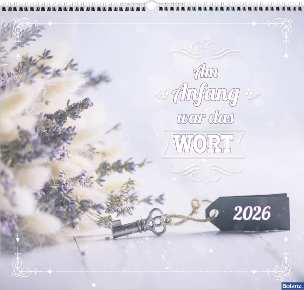 Kalender Am Anfang war das Wort - Wandkalender