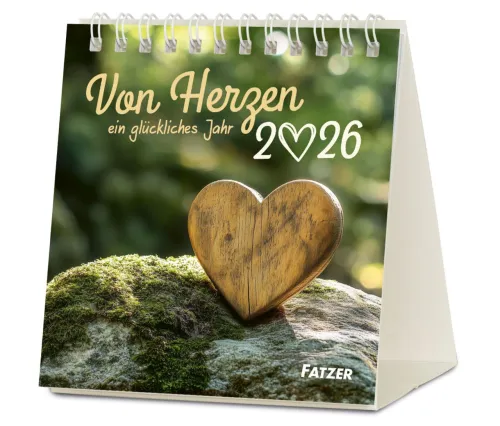 Von Herzen ein glückliches Jahr - Tischkalender