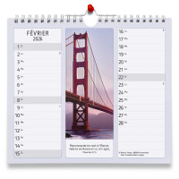 Partage - calendrier de table