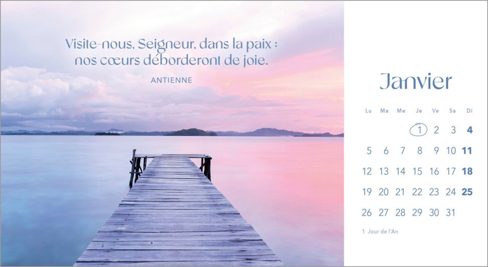 Souffle de vie avec citations - calendrier