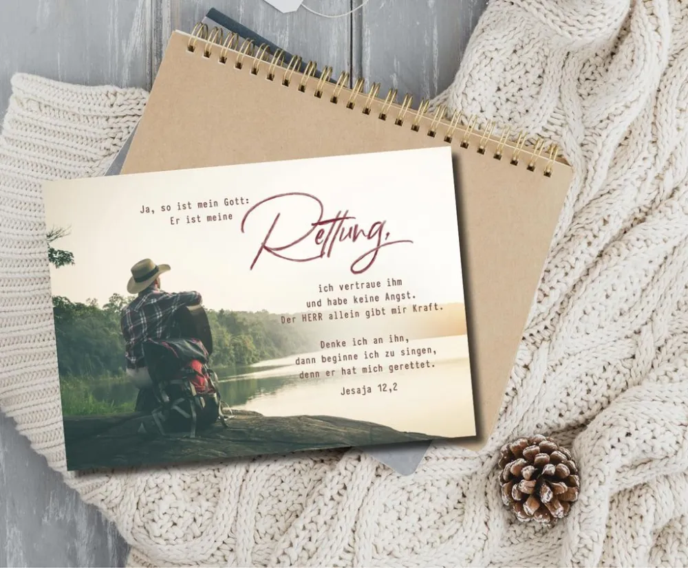 Postkarten Rettung - Jesaja 12,2