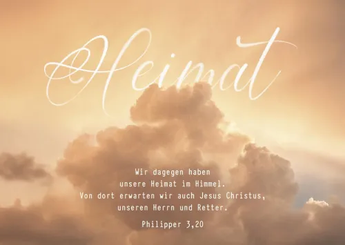 Postkarten Heimat - Philipper 3,20