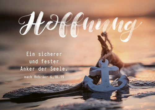 Postkarten Hoffnung - nach Hebräer 6, 18.19