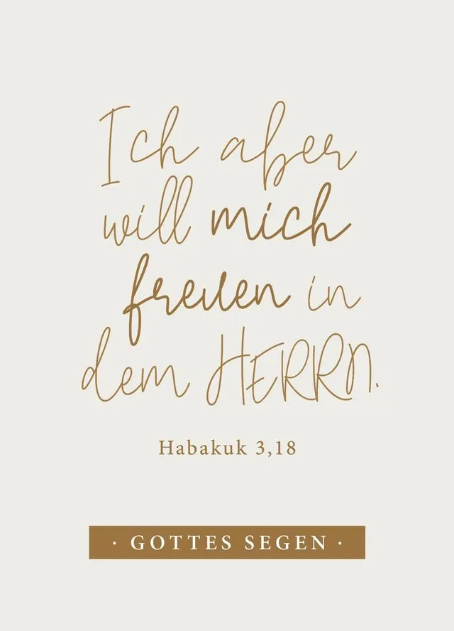 Postkarten Freude im Herrn - Habakuk 3,18