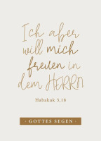 Postkarten Freude im Herrn - Habakuk 3,18