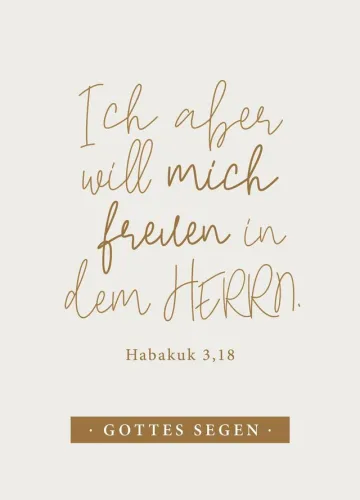 Postkarten Freude im Herrn - Habakuk 3,18