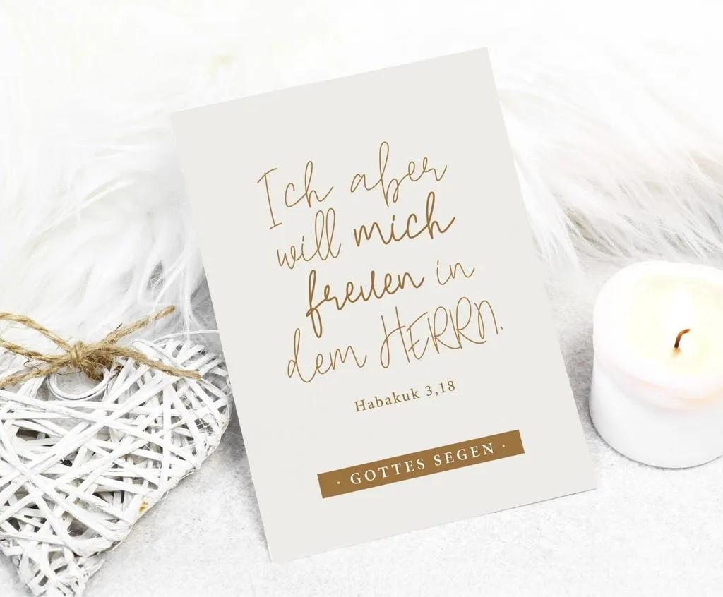 Postkarten Freude im Herrn - Habakuk 3,18