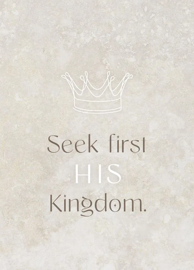 Postkarten His Kingdom - Matthew 6,33