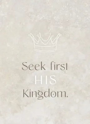 Postkarten His Kingdom - Matthew 6,33