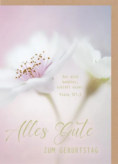 Faltkarte Geburtstag Psalm 121,3