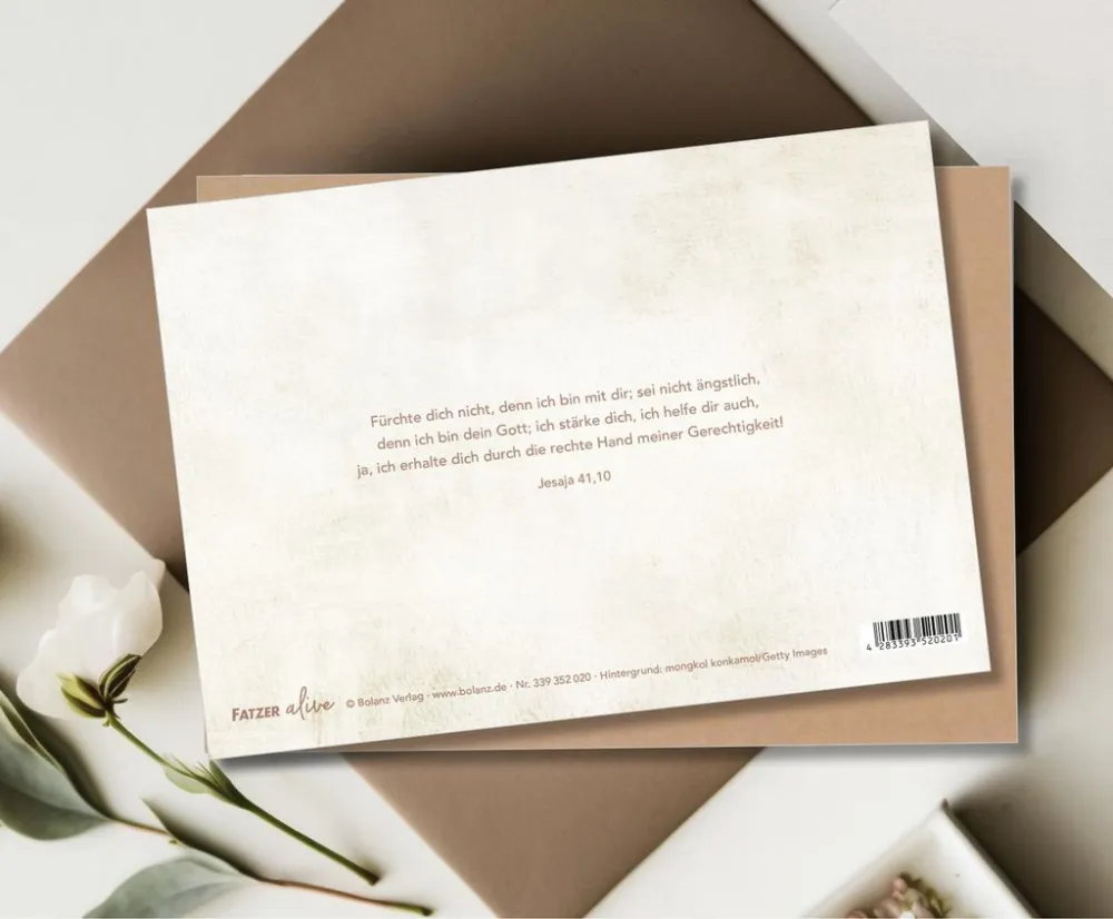 Faltkarte Lege Alles in Gottes Hand - Jesaja 41,10