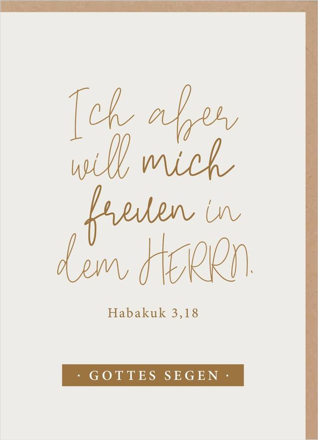 Faltkarte Freude im Herrn - Habakuk 3,18