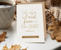 Faltkarte Freude im Herrn - Habakuk 3,18