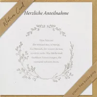 Faltkarte Herzliche Anteilnahme