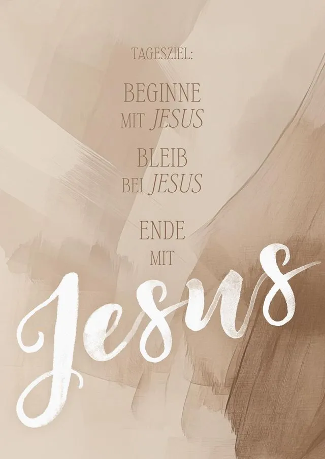 Poster Tagesziel: Jesus A3