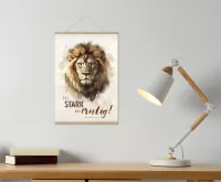 Poster Sei stark A4 - nach Josua 1,9