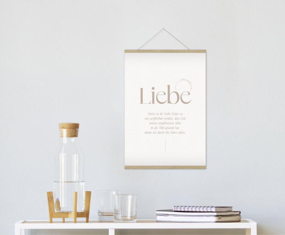 Poster Fatzer Liebe DIN A4 - 1.Johannes 4:9