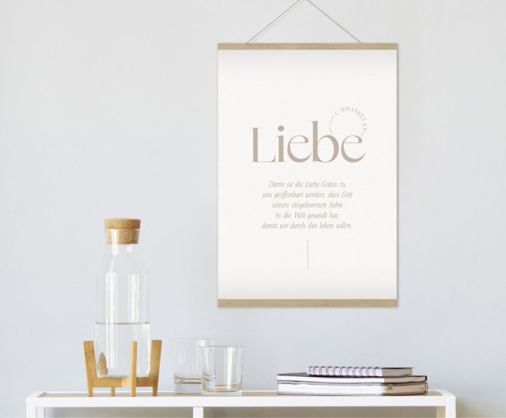 Poster Fatzer Liebe DIN A3 - 1.Johannes 4:9