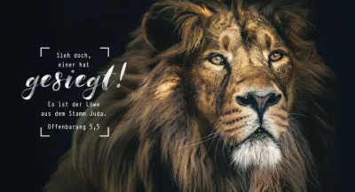 Metallschild Löwe - Offenbarung 5,5