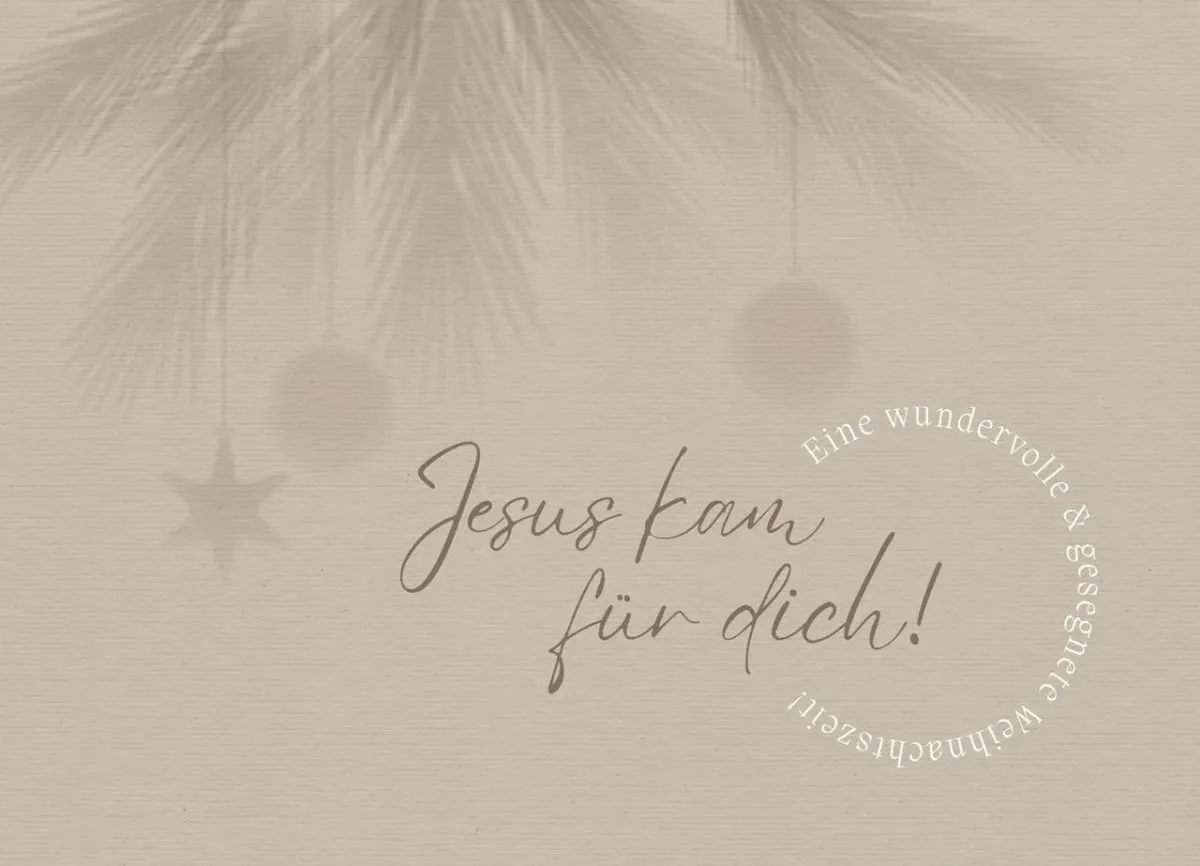 Postkarten Jesus kam für dich! - Johannes 1,14