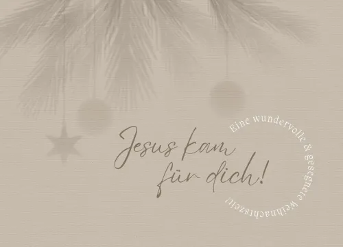 Postkarten Jesus kam für dich! - Johannes 1,14