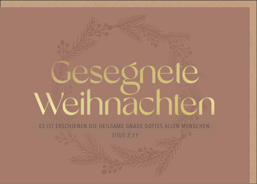 Faltkarte Heilsame Gnade - Titus 2,11