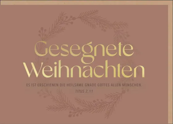 Faltkarte Heilsame Gnade - Titus 2,11